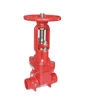 Grooved OS&Y gate valve