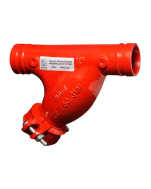 Grooved Y type strainer