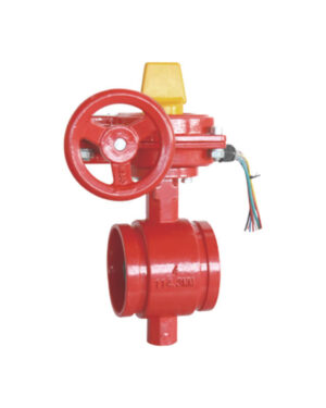 Grooved butterfly valve (Gear actuator & tamper switch)