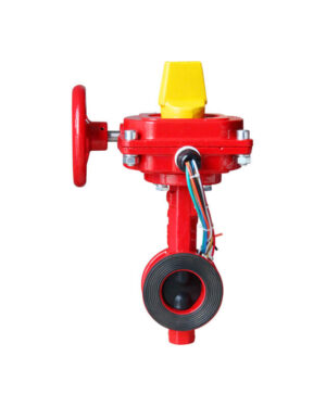 Wafer butterfly valve (Gear actuator & tamper switch)