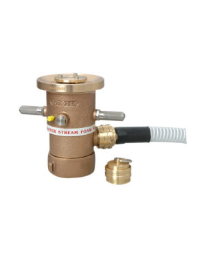 Constant gallonage self-inducting foam monitor nozzle (Brass)