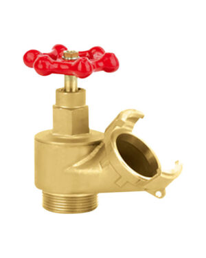 DSP outlet oblique type landing valve