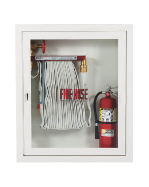 Fire hose and extinguisher cabinet