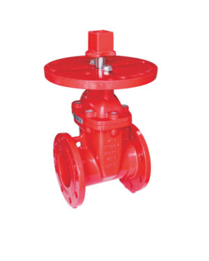 Flanged NRS gate valve with post flange and stem cap