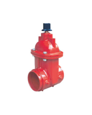 Grooved NRS gate valve with wrench nut