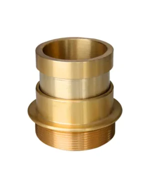 Machino hose connector with male thread