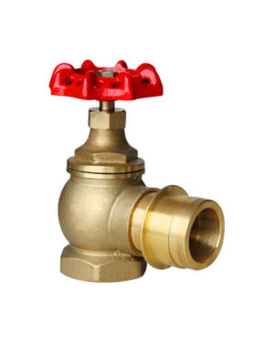 Machino outlet angle type landing valve