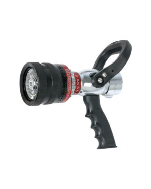 Non self-inducting selectable gallonage foam nozzle