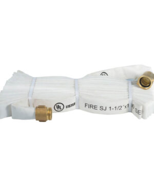 Rack and reel fire hose