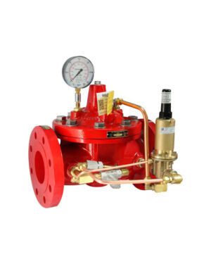 Flanged globe type pressure relief valve