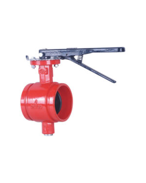 Grooved butterfly valve (Lockable lever)