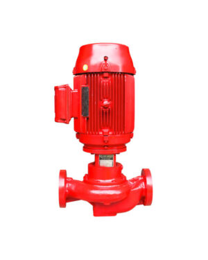 Vertical in-line fire pump