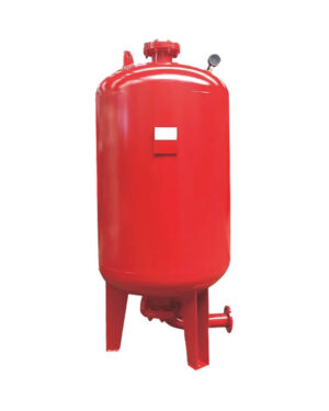 Vertical pump pressure tank