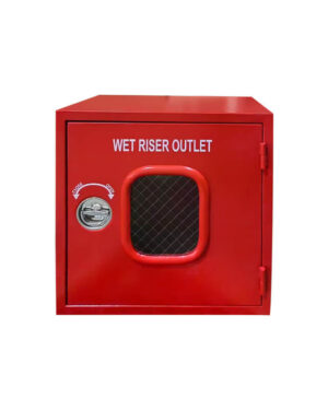 Wet landing valve cabinet